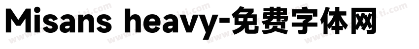 Misans heavy字体转换